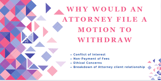 Why Would An Attorney File A Motion To Withdraw