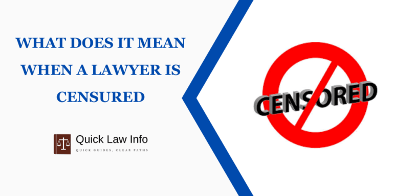Censure Lawyer Meaning