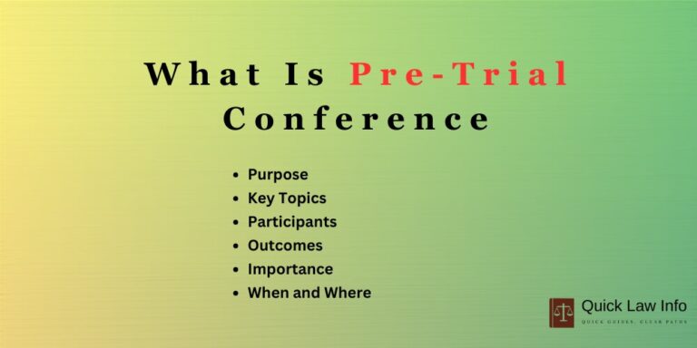 what is a pre trial conference