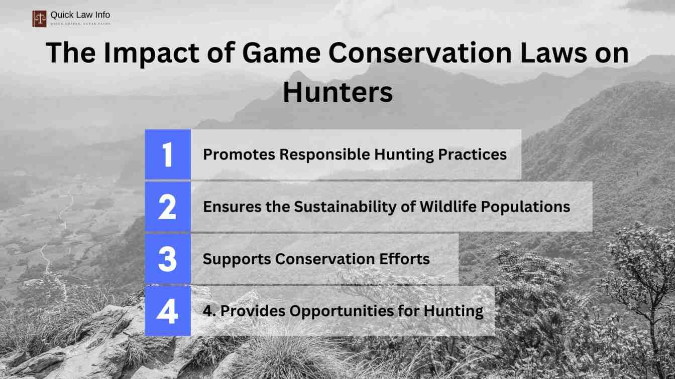 The Impact of Game Conservation Laws on Hunters