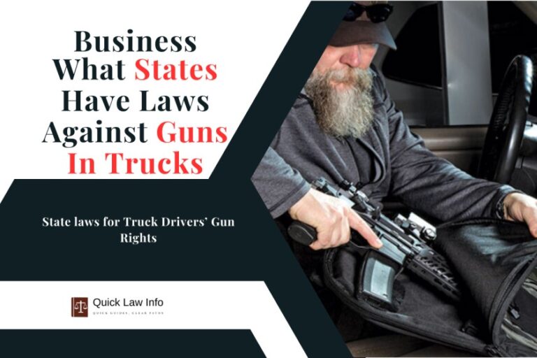 What States Have Laws Against Guns In Trucks